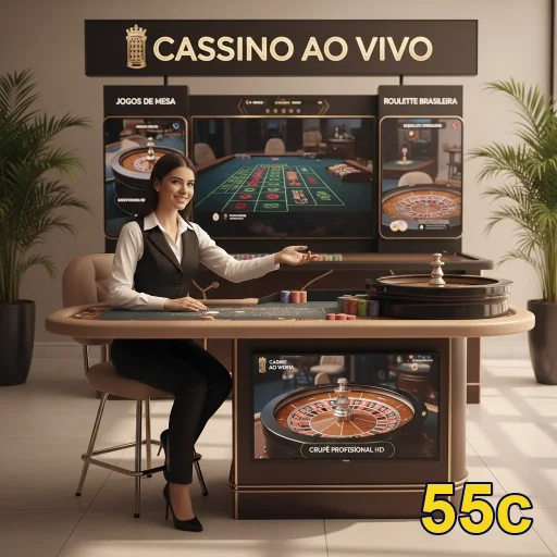 Jogador animado em mesa de slots em cassino ao vivo